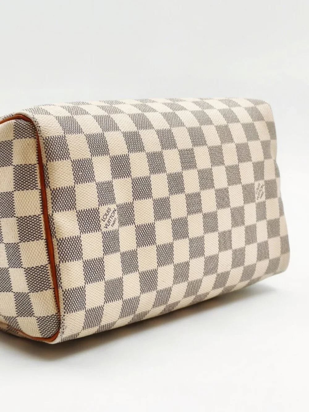 Louis Vuitton Damier Azur Speedy Bandoulière 30 White Checkered Satchel Bag - Picture 7 of 11